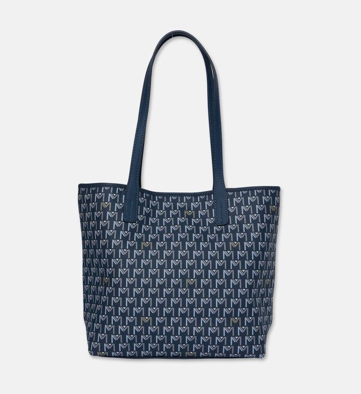 Maya.M Shopper Monogram Tote Bag, Navy, Packshot View