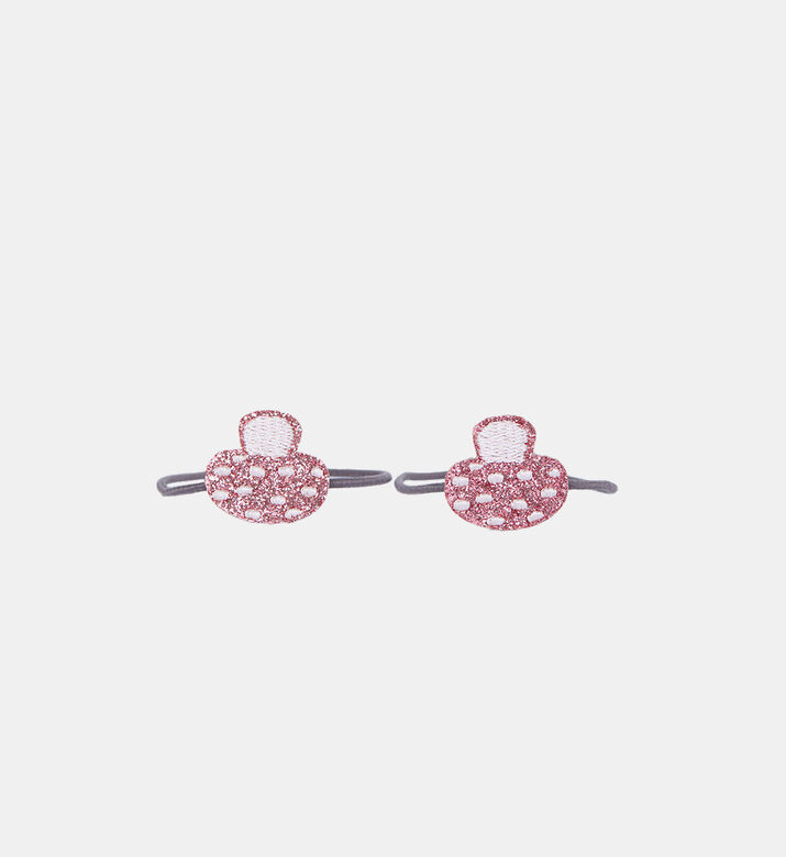 Glitter Mushroom Hair Ties Set