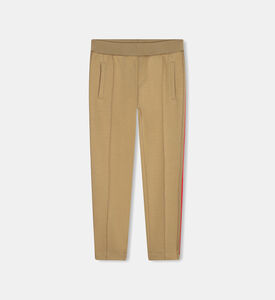 بنطال قطن جيرسيه مزدوج