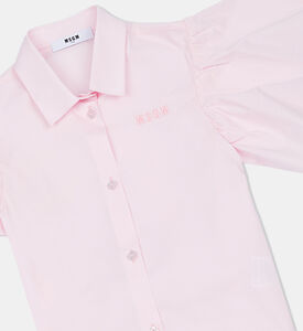 Cotton Logo Cropped Shirt Cotton Logo Cropped Shirt