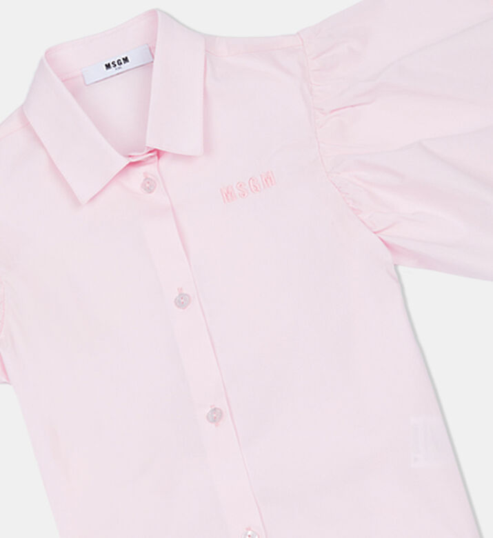 Cotton Logo Cropped Shirt Cotton Logo Cropped Shirt