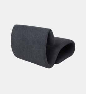 Dan Form Dubna Boucle Fabric Lounge Chair, Anthracite, Packshot View