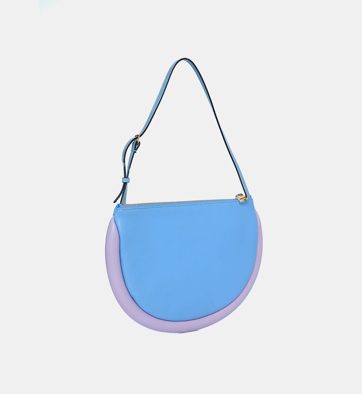 Leather Moon Shoulder Bag