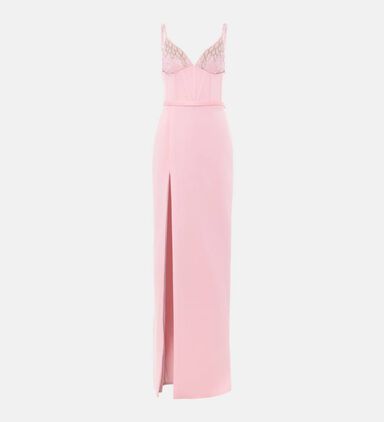 Embellished Corset Maxi Gown