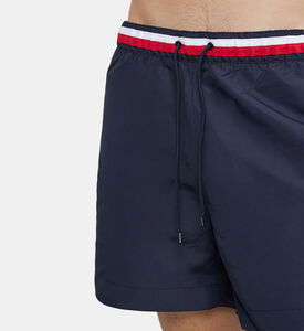 Global Stripe Mid-length Swim Shorts