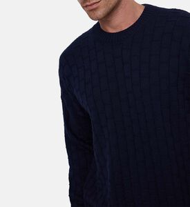 Plan C Knit Long-sleeve Sweater, Model View