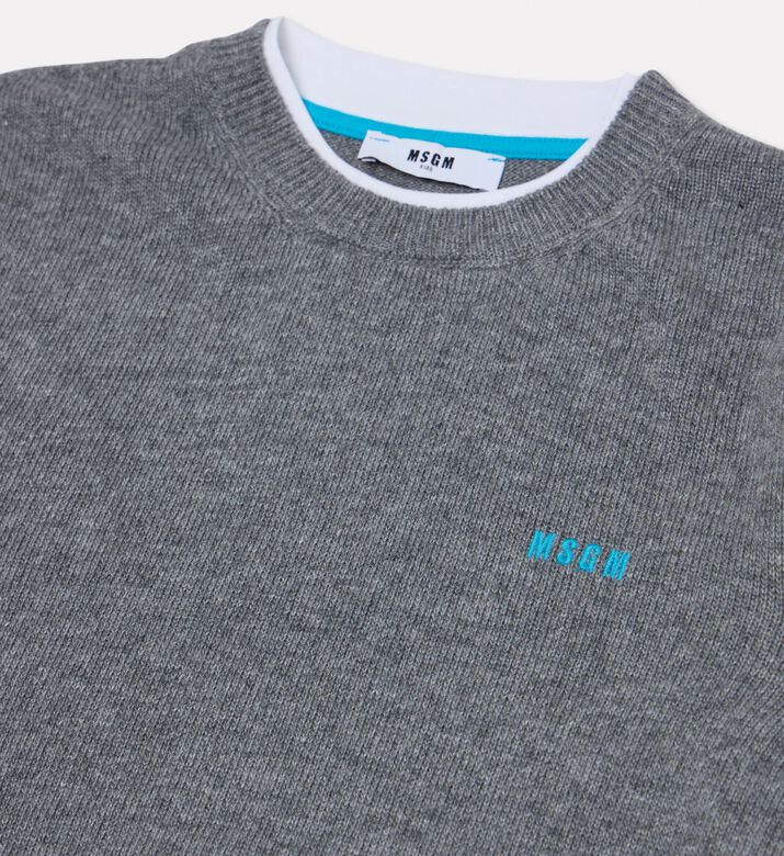 MSGM Crewneck Knit Sweater, Packshot View