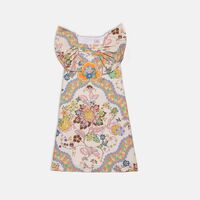 Short-sleeve Floral Dress