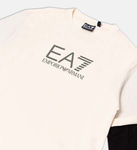 تيشيرت بأكمام متباينة بلوغو