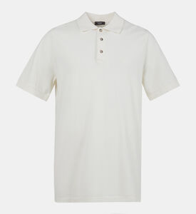 قميص بولو قطن بياقة مدببة