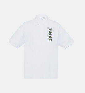 Croc Badge Pique Polo Shirt