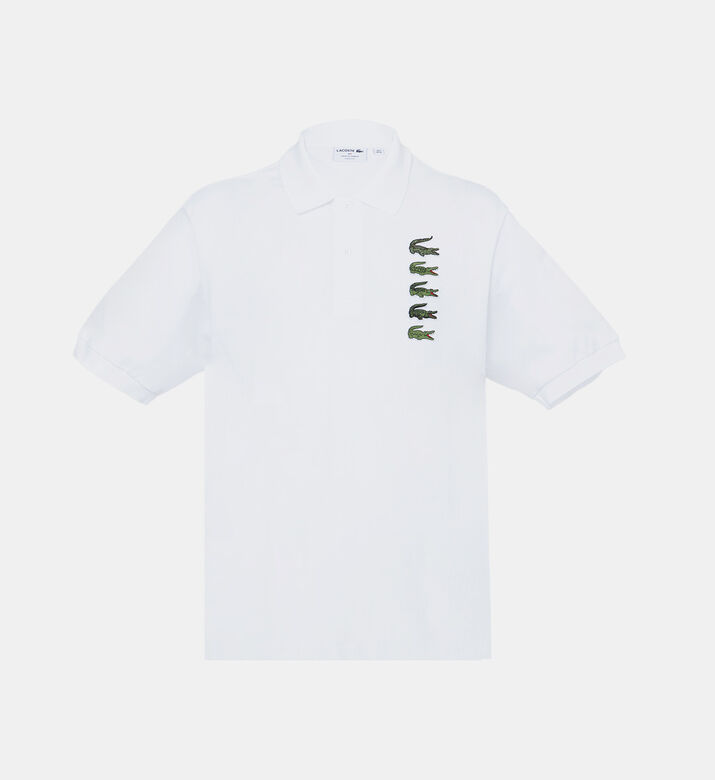 Croc Badge Pique Polo Shirt