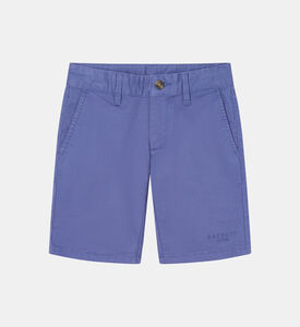 Cotton Leg Logo Chino Shorts