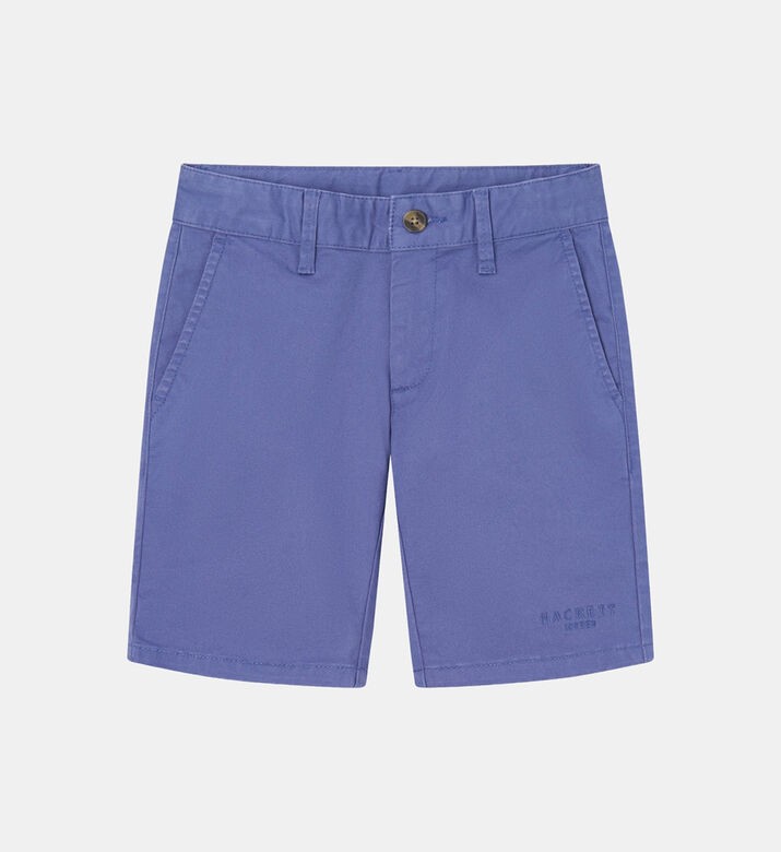 Cotton Leg Logo Chino Shorts