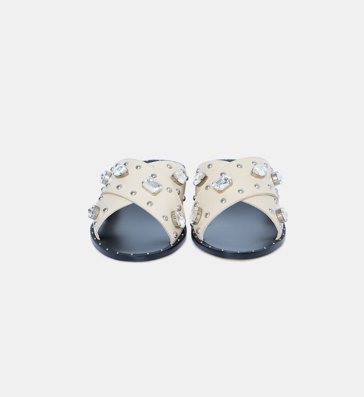 Rhinestones Edgy Slide Sandals