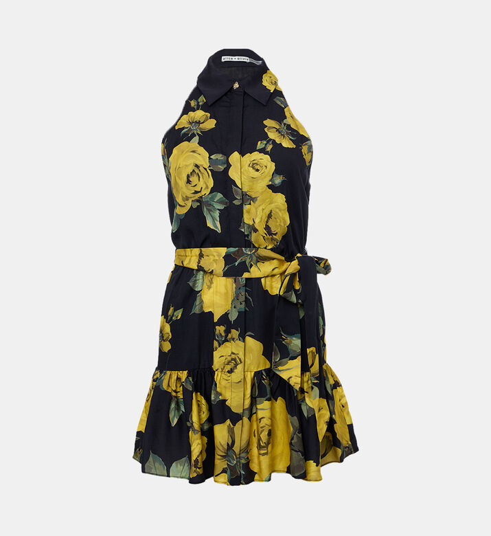All-over Floral-print Sleeveless Dress