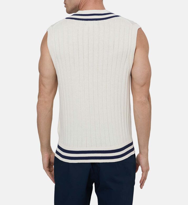 Heritage Knit Cotton Vest