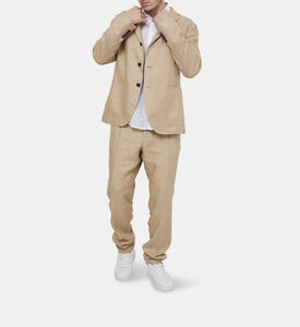 سترة بليزر نصف مبطنة بتصميم مقسم