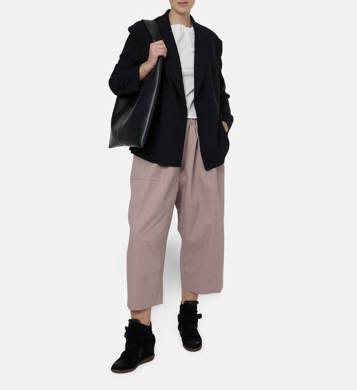 Dawei Button Closure Long-sleeve Blazer, Model View