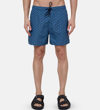 Patterned Swim Trunks