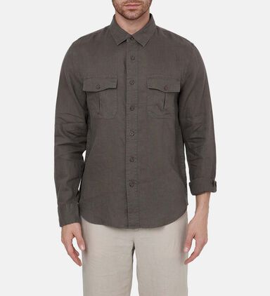 Flap Pockets Regular-fit Shirt
