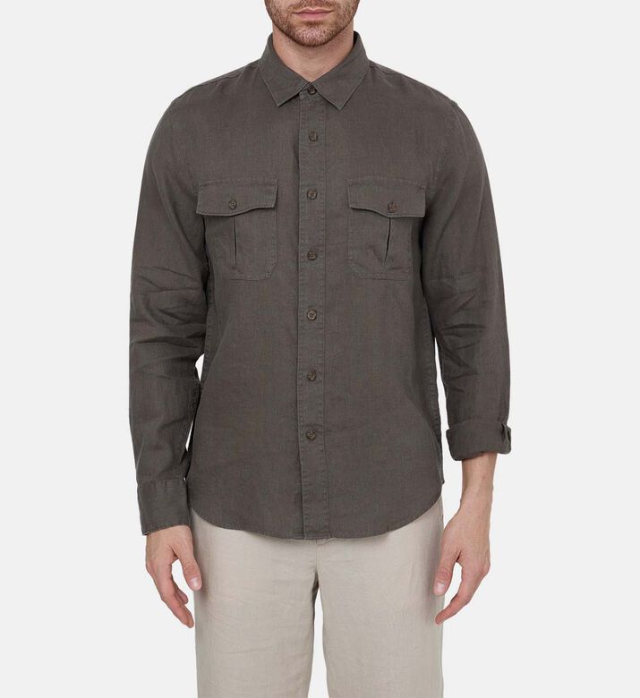 Flap Pockets Regular-fit Shirt