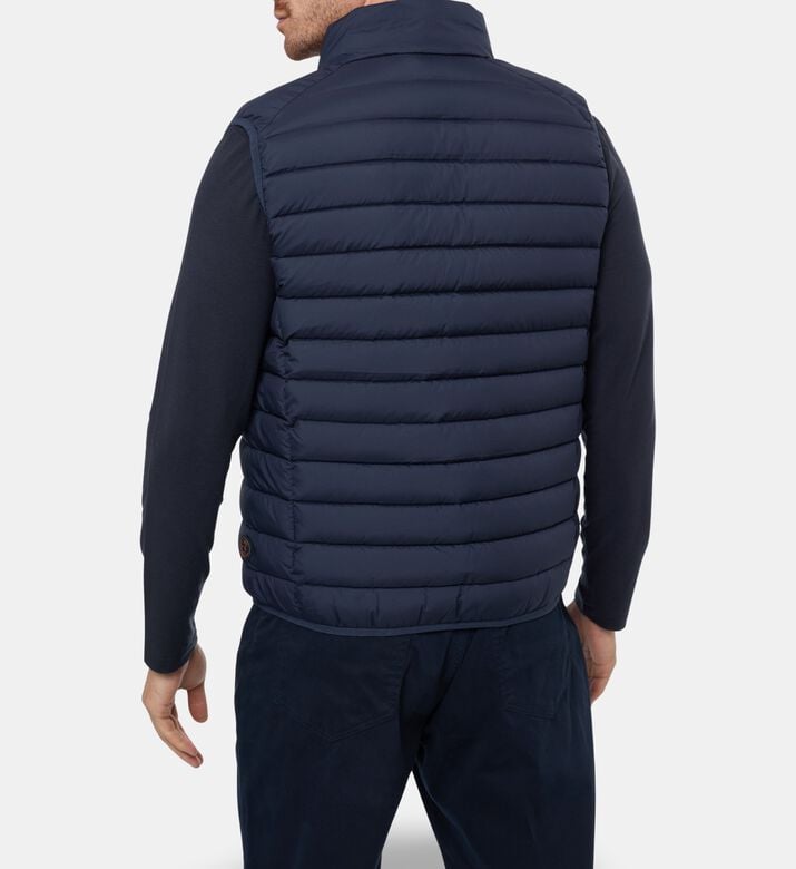 Save the Duck Padded Sleeveless Regular-fit Vest, Blue, Xl, Model View