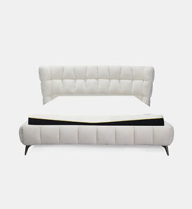 Home Deco and More Oslo King Sized Bed, Beige, Packshot View