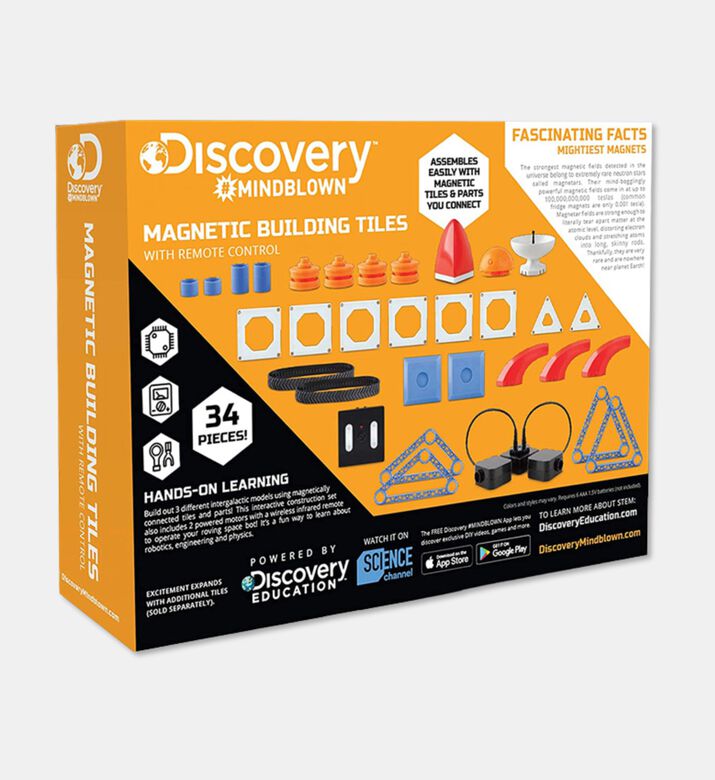 Discovery Toy Magnetic Tiles W Remote, Packshot View