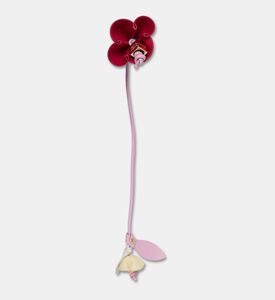 Ganni Leather Leaf Detail Bag Charm, Packshot View