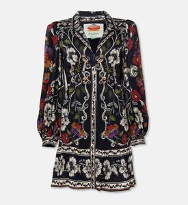 Farm Rio Rococo Floral-print Mini Dress, Packshot View