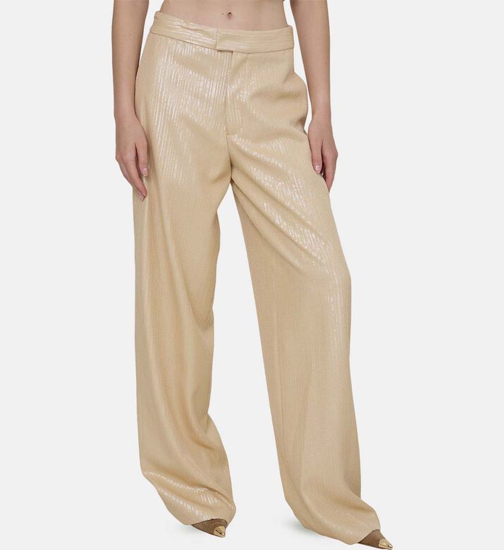 Rafia Paillette Wide-leg Pants