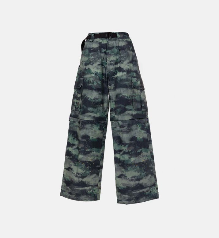 بنطال كارجو ديناميكي للرياضيين بمزيج قطن