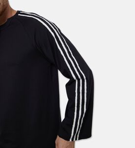 Y-3 Stripe-print Long-sleeve Top, Model View