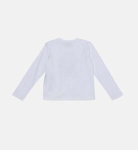 فتاة حجر الراين المطبوعة تي شيرت