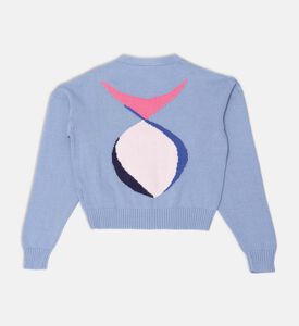 كارديغان محبوك برقعة لوغو