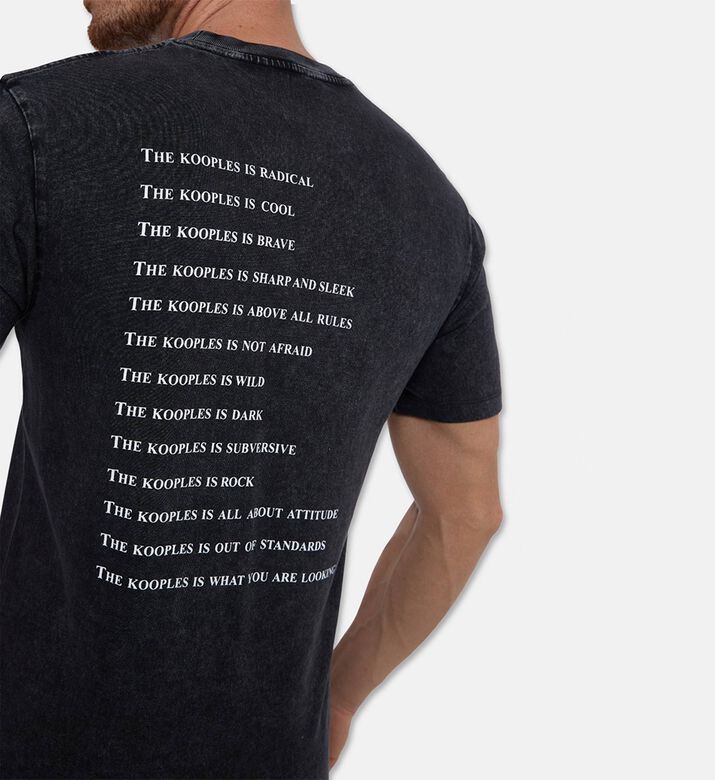 The Kooples Logo-appliqu&eacute; T-shirt, Model View