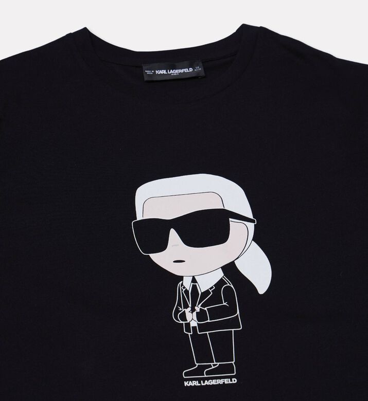 Karl Lagerfeld Contrasting Icon-print T-shirt, Packshot View
