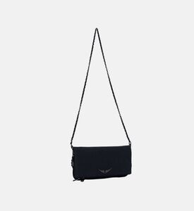 Python-effect Leather Shoulder Bag