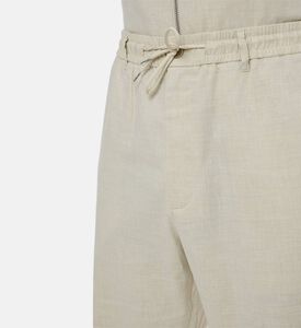 Les Deux Como Tapered Slub Drawstring Pants, Model View