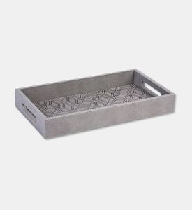 Silsal Tray Kunooz Engraved Grey, Packshot View