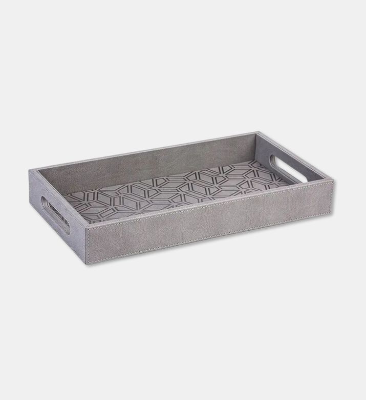 Silsal Tray Kunooz Engraved Grey, Packshot View