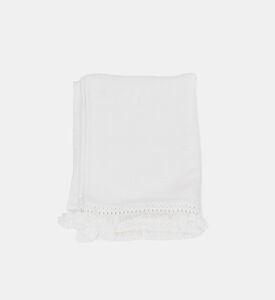 Swan Fringe Lace Cotton Throw