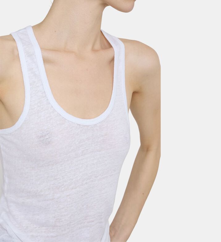 Sleeveless V-neck Top