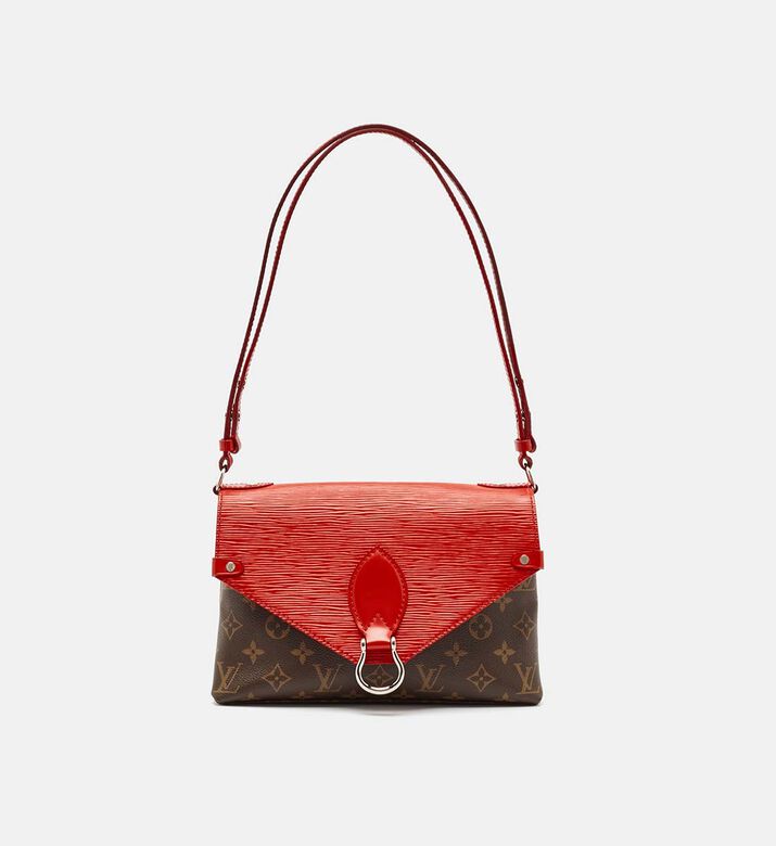 Louis Vuitton Epi Leather Monogram Canvas Saint Michel Bag Preowned