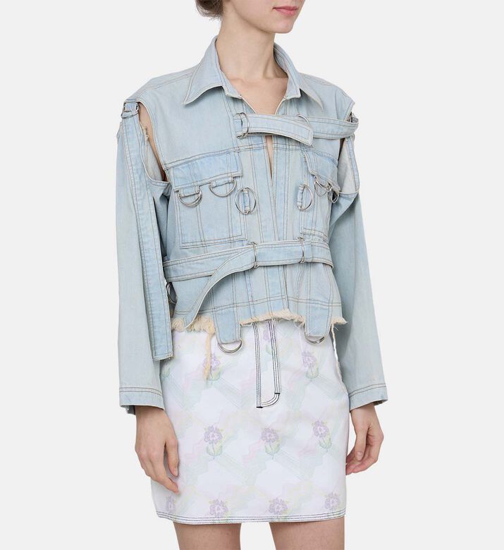 Trelli Cropped Denim Jacket