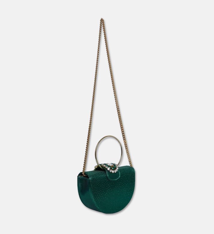 Gedebe Circular Top Handle Bag, Green, Packshot View