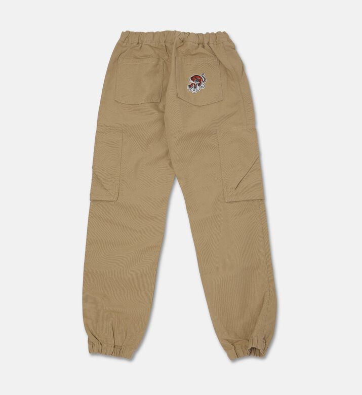 Kenzo Canvas Logo-embroidery Cargo Trousers, Packshot View