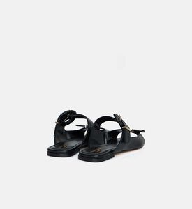 Metallic-finish Laminated Leather Clogs