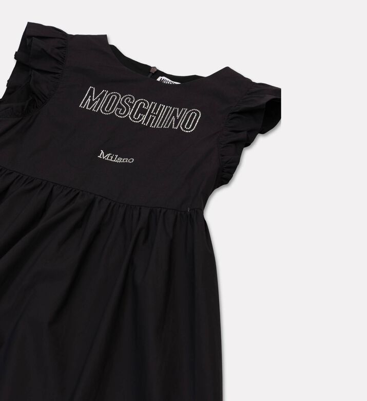 Moschino BKT Rhinestone-embellished Ruffle Sleeves Dress, Packshot View